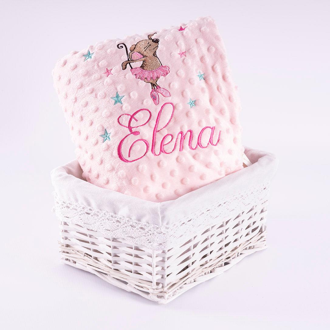 Manta Personalizada Bebé Ratoncita Bailarina Nanetes - Nanetes
