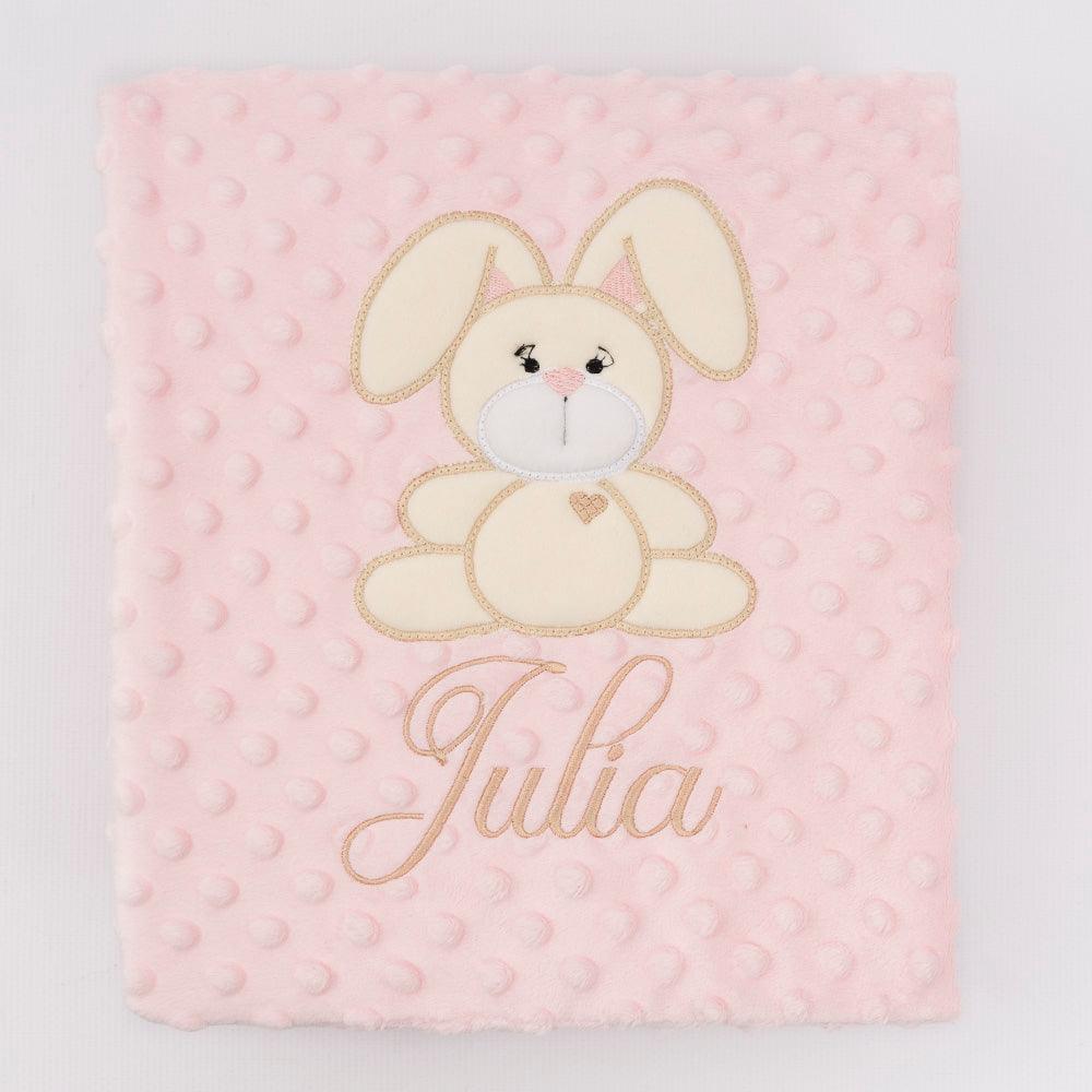 Manta Bebe Conejito Polar Personalizada Nanetes - Nanetes #