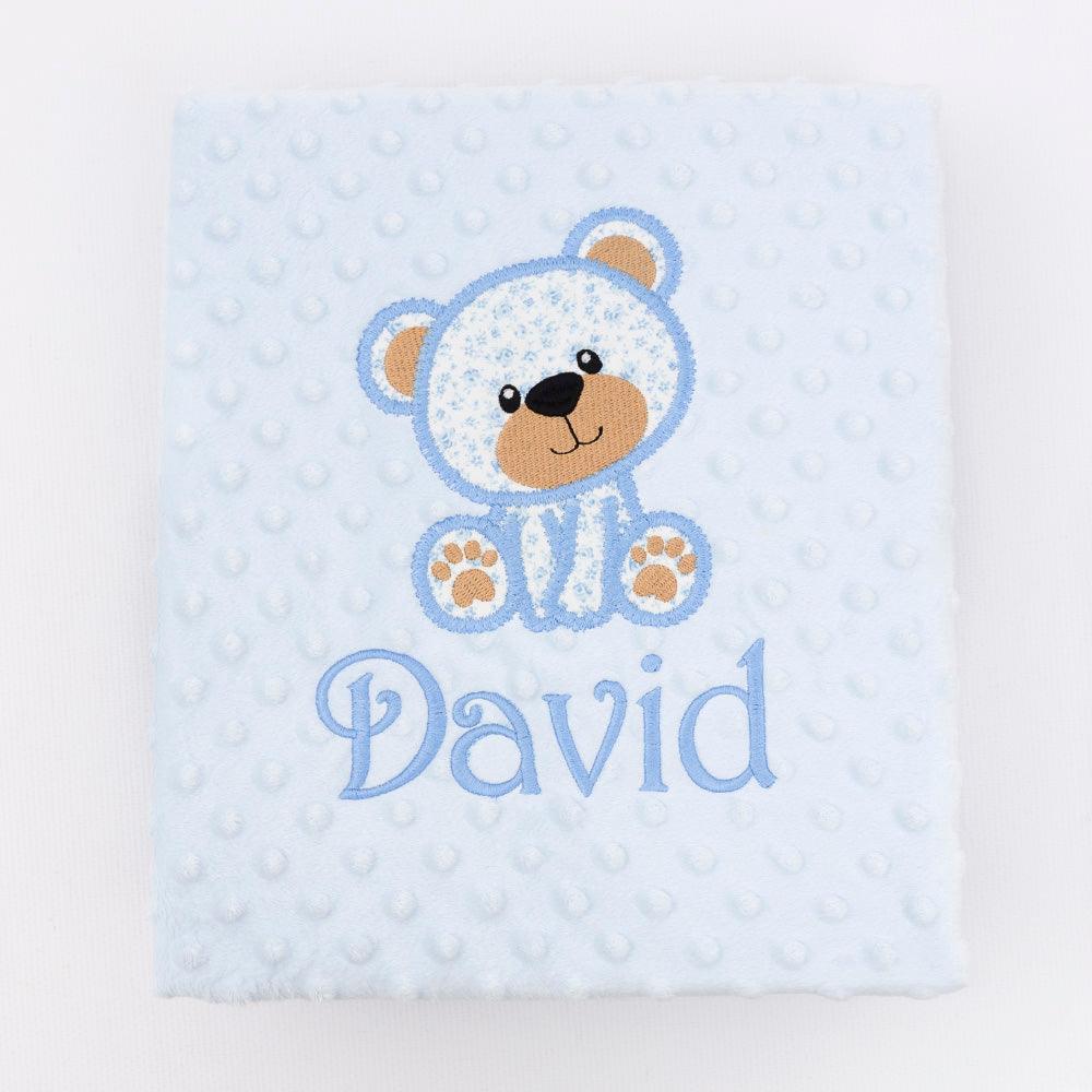 Mantita Personalizada Osito Sentado Tela Nanetes - Nanetes #