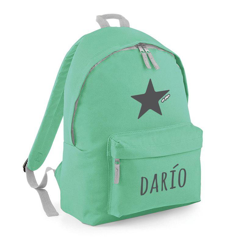 Mochila Escolar personalizada verde - Nanetes #