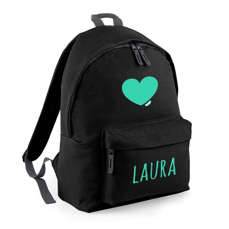 Mochila Escolar personalizada negro - Nanetes #