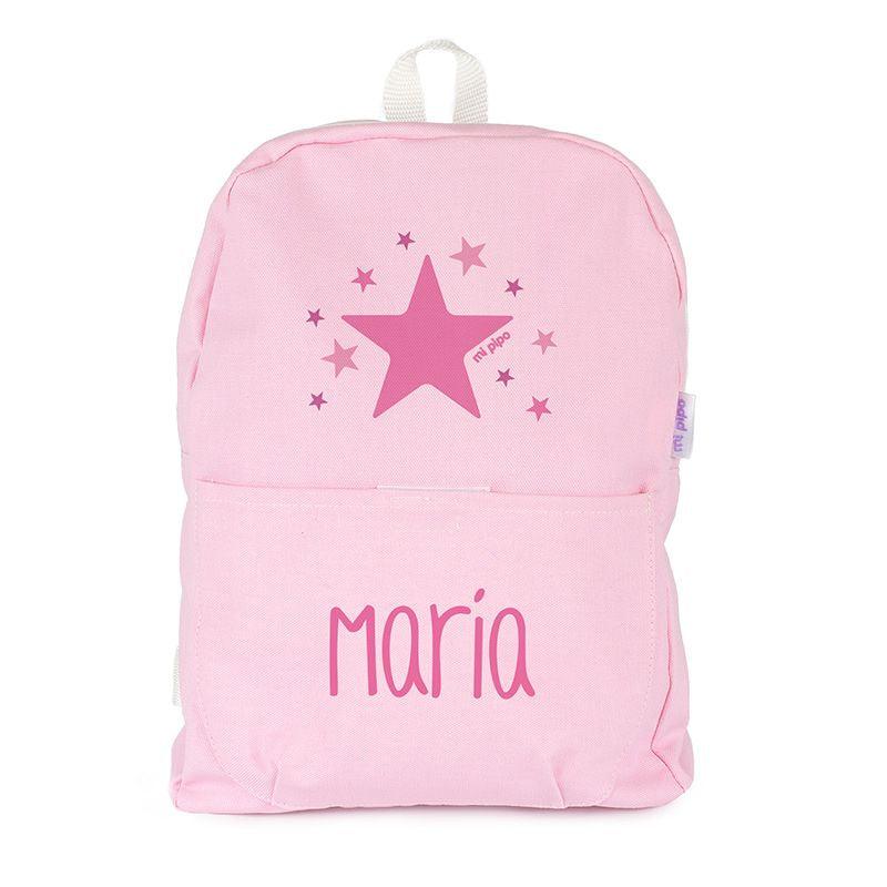 Mochila infantil lona estrellas rosa Mi Pipo - Nanetes #