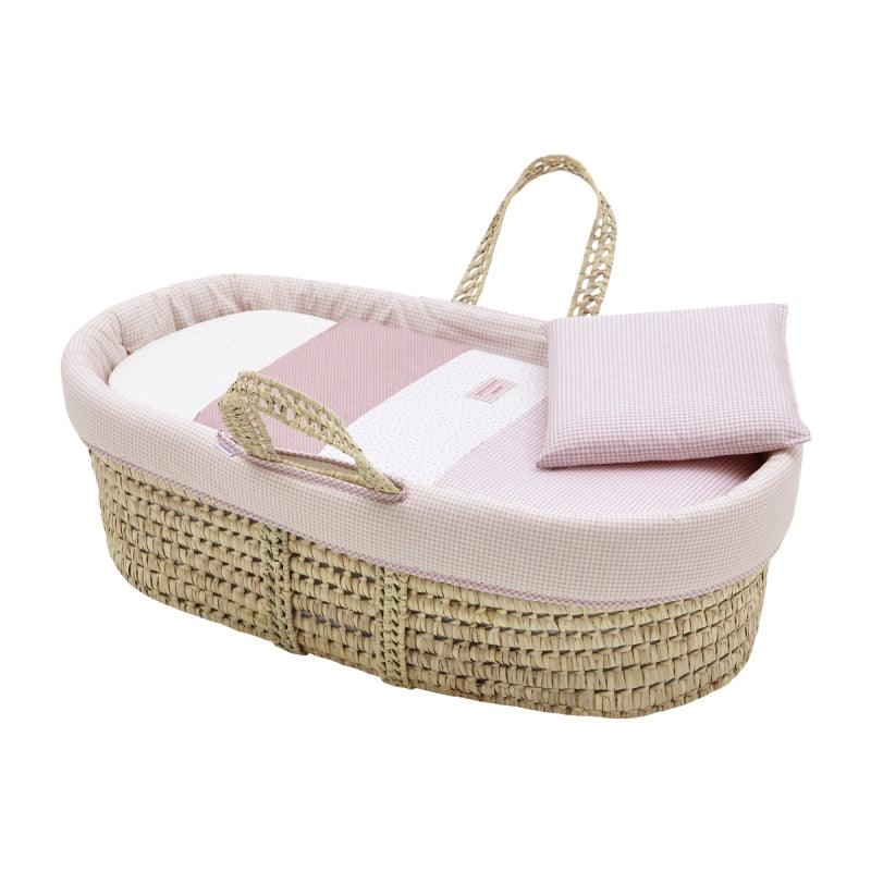 Moise para Bebe Vichy Rosa Cambrass - Nanetes #