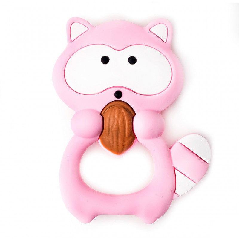 Mordedor Silicona mapache rosa - Nanetes #