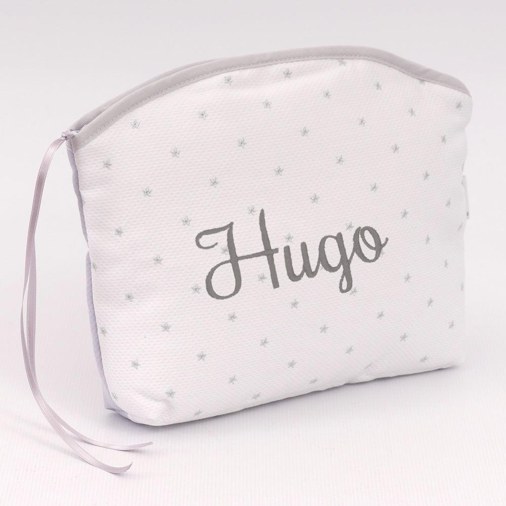 Neceser bebe personalizado estrellas gris - Nanetes #