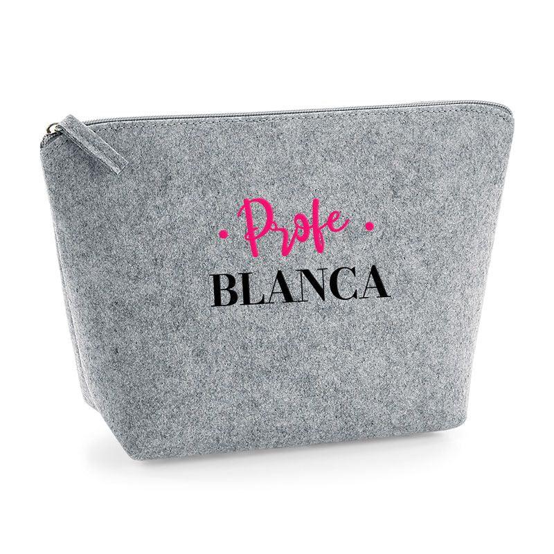 Detalle para profesora neceser fieltro gris - Nanetes #