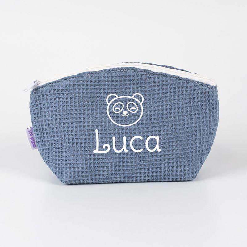 Neceser Bebe Personalizado Gofre Azulon Mi PIpo - Nanetes #