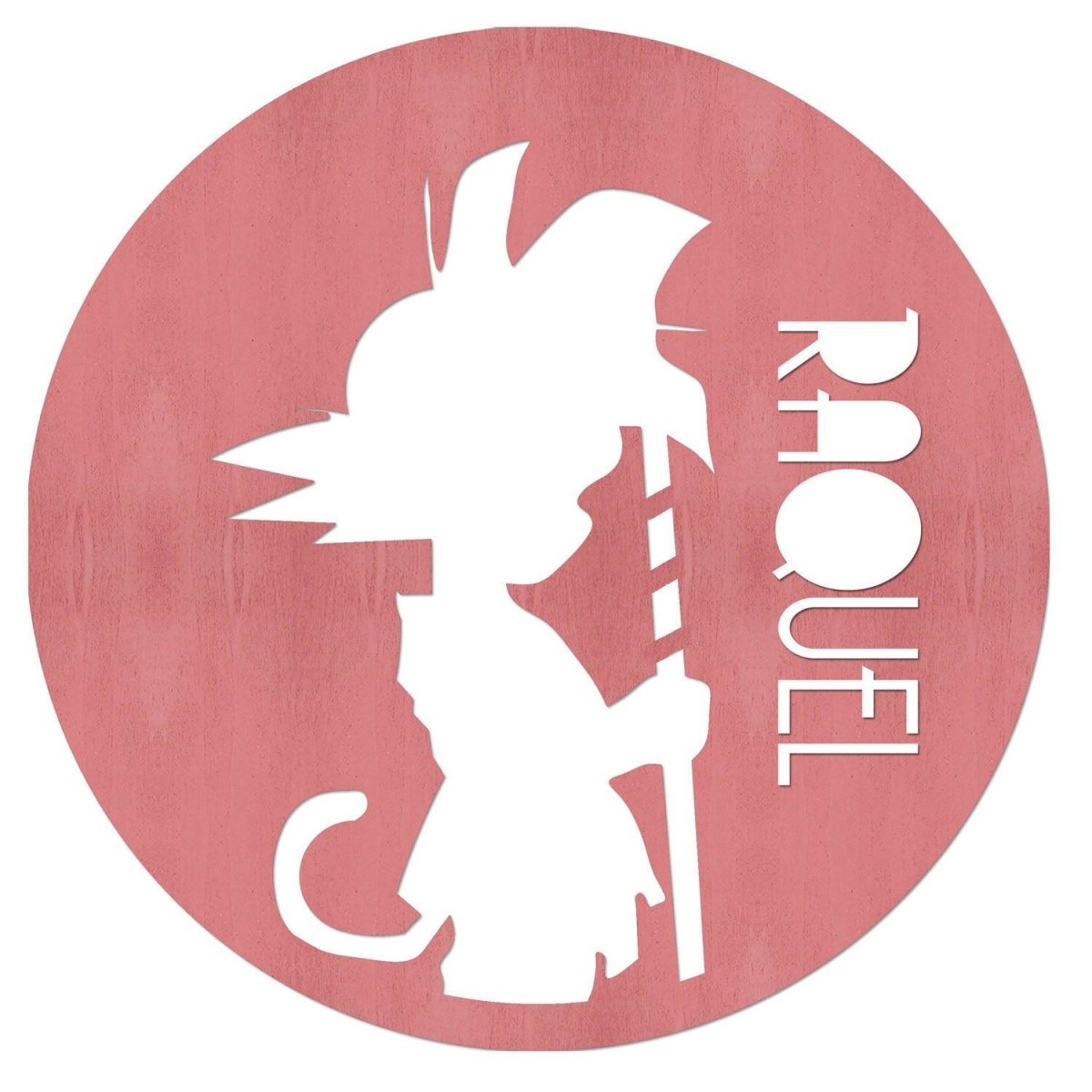 Nombre en Madera Son Goku Troquelado - Nanetes