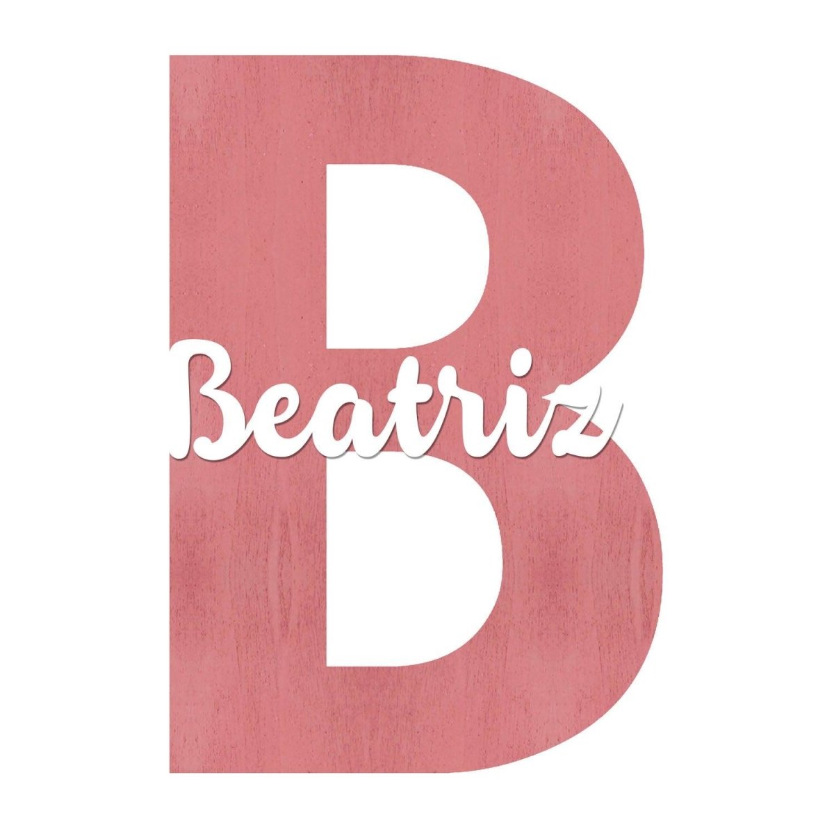Nombre en Madera Inicial con nombre relieve - Nanetes