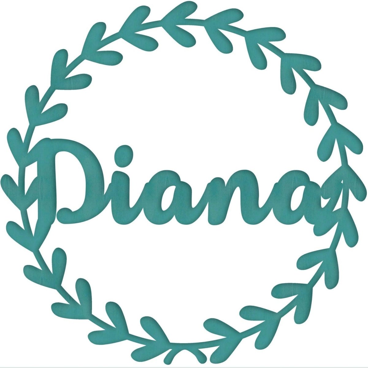 Nombre de Madera Laurel Troquelado - Nanetes