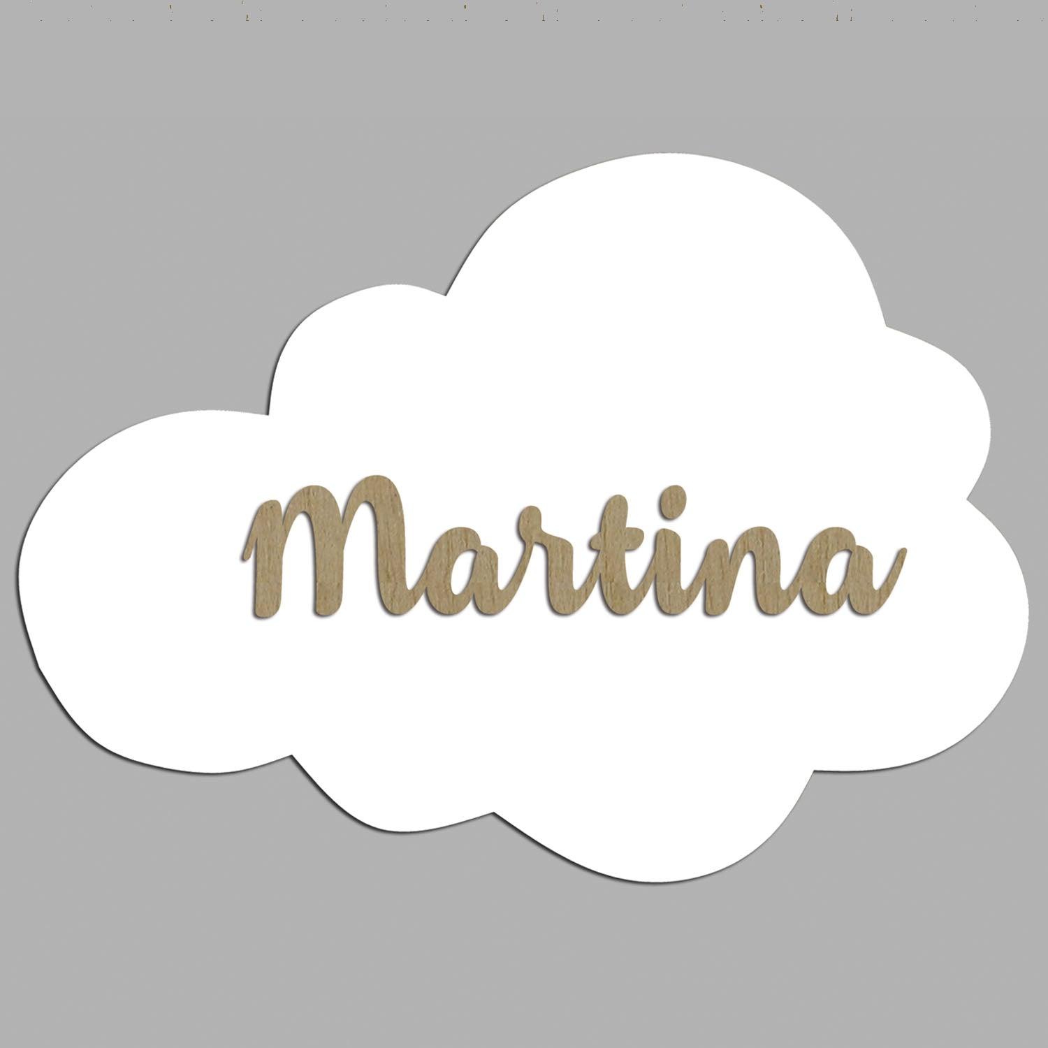 Nombres en Madera Nube Relieve - Nanetes #