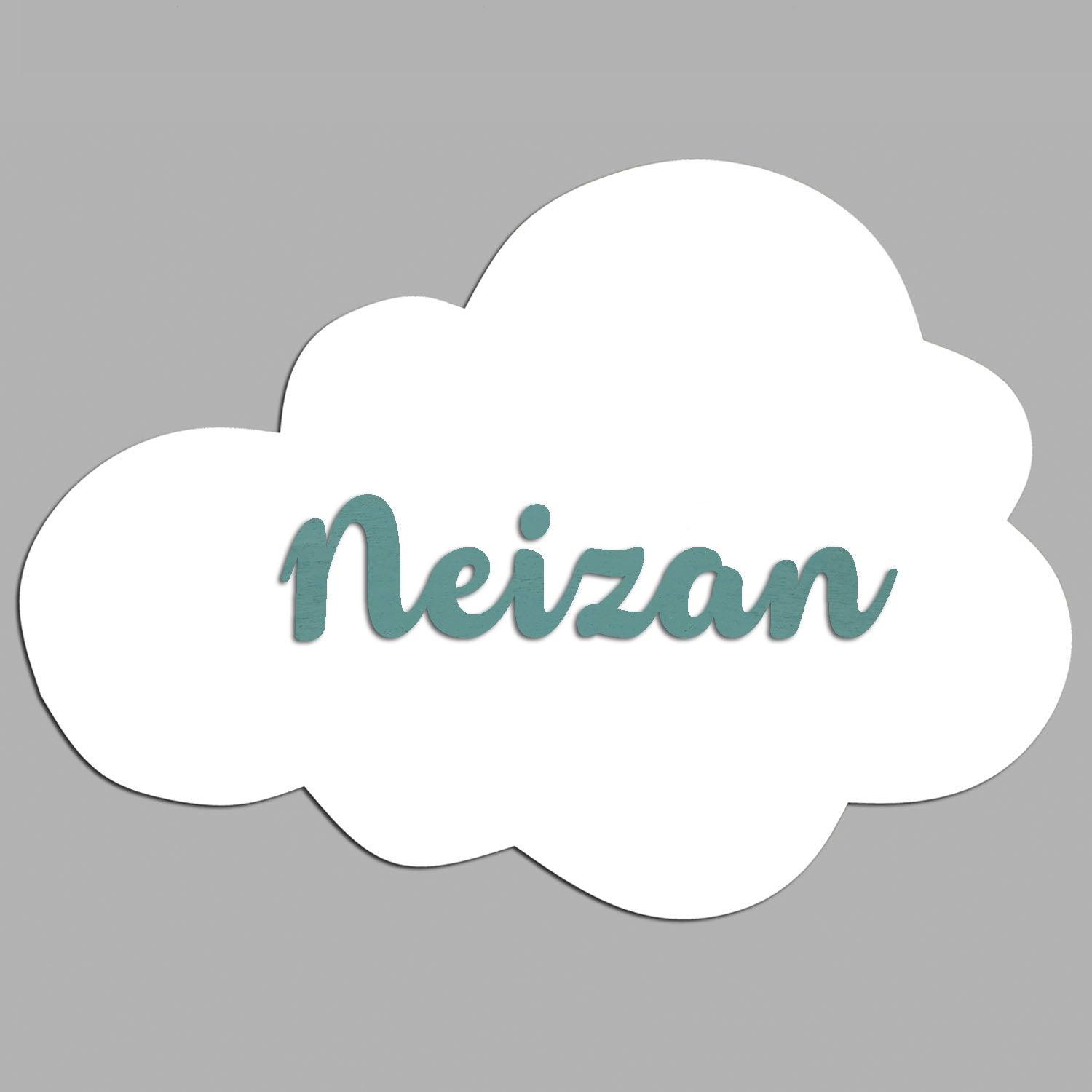 Nombres en Madera Nube Relieve - Nanetes #