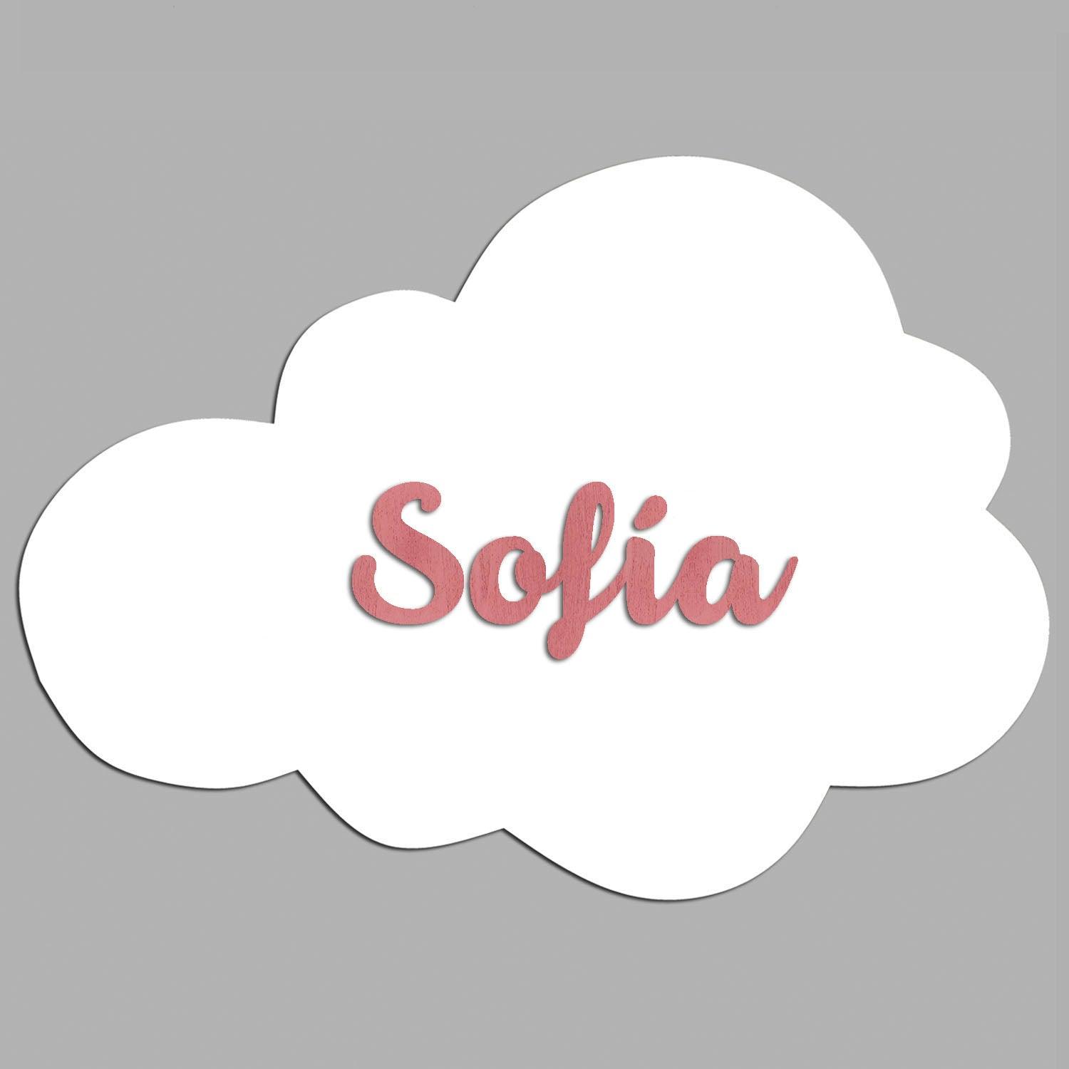 Nombres en Madera Nube Relieve - Nanetes #