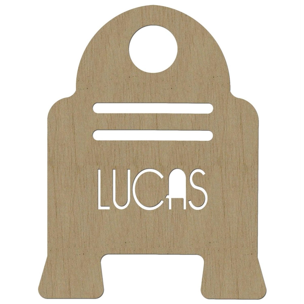 Nombre en Madera Robot Troquelado - Nanetes