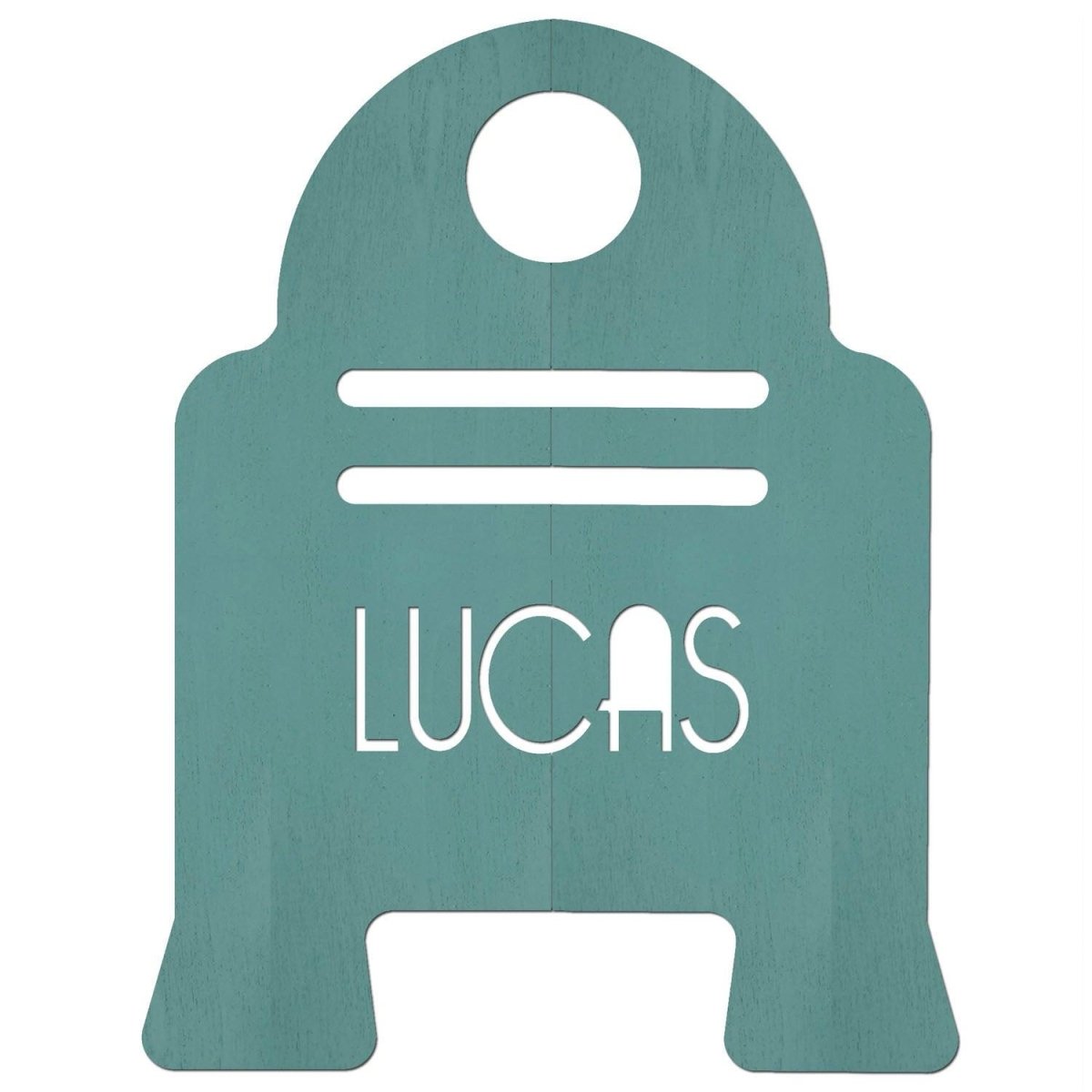 Nombre en Madera Robot Troquelado - Nanetes