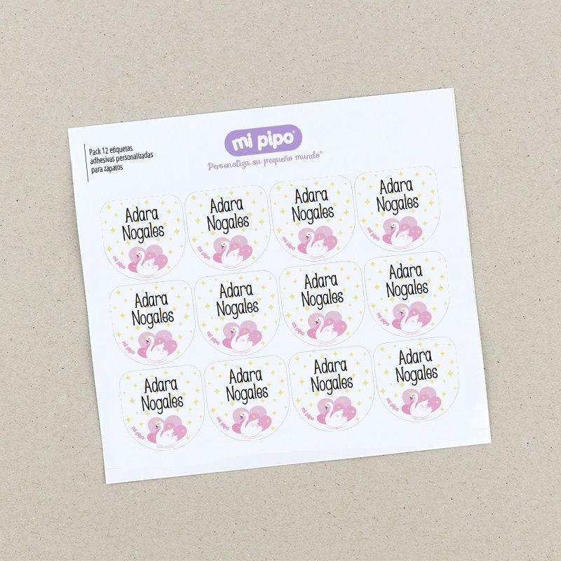 Etiquetas Adhesivas Zapatos Cisne - Nanetes #