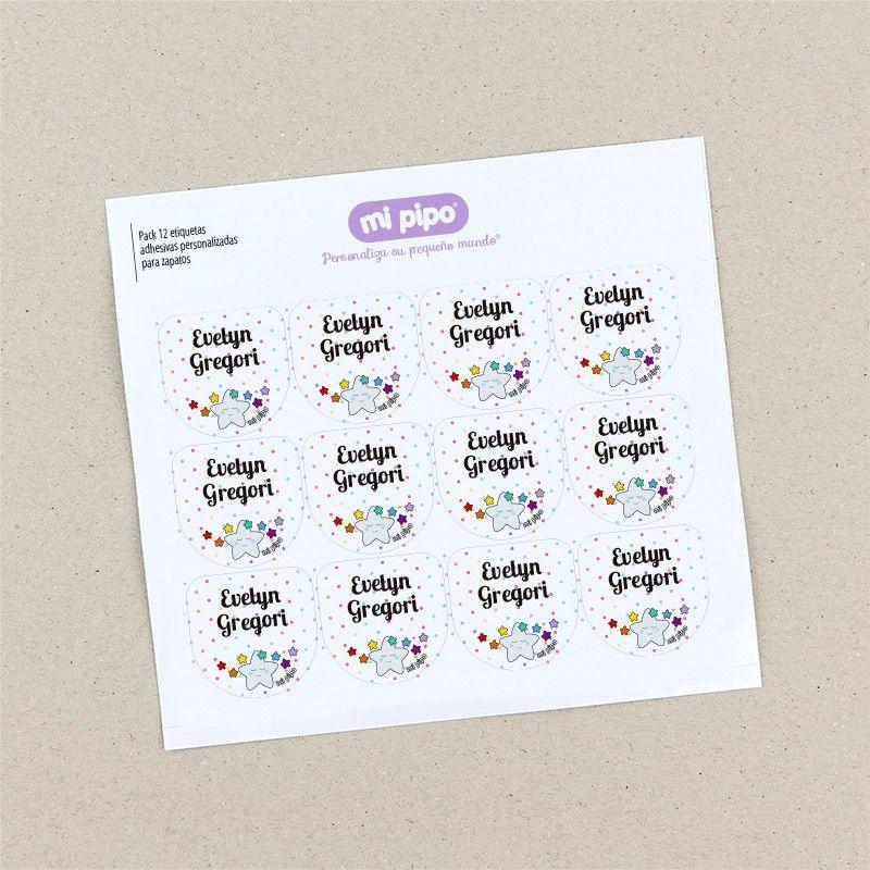 Etiquetas Adhesivas Zapatos Estrella - Nanetes #