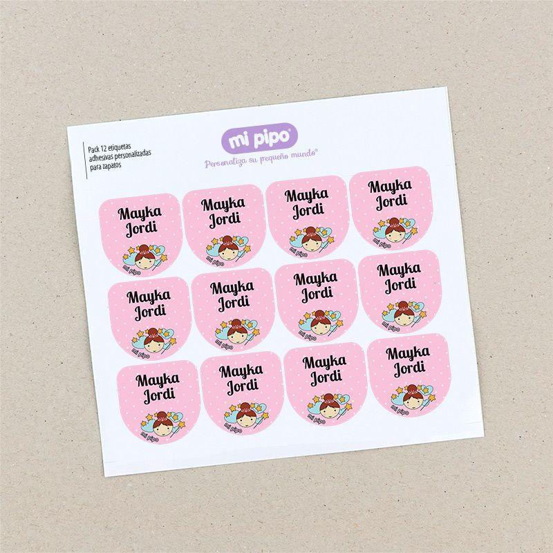 Etiquetas Adhesivas Zapatos Personalizadas Hada - Nanetes #