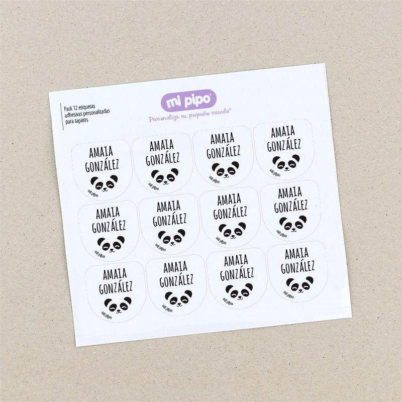 Etiquetas Personalizadas Zapatos Panda - Nanetes #
