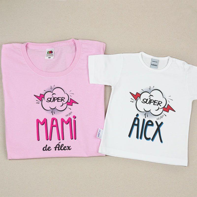 Camisetas Mama/Hijo Súper mami - Nanetes #