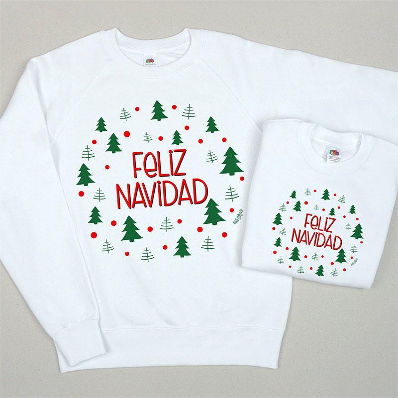 Pack Prendas Papa o Mama con Hijo a juego Mi Pipo Feliz Navidad - Nanetes #