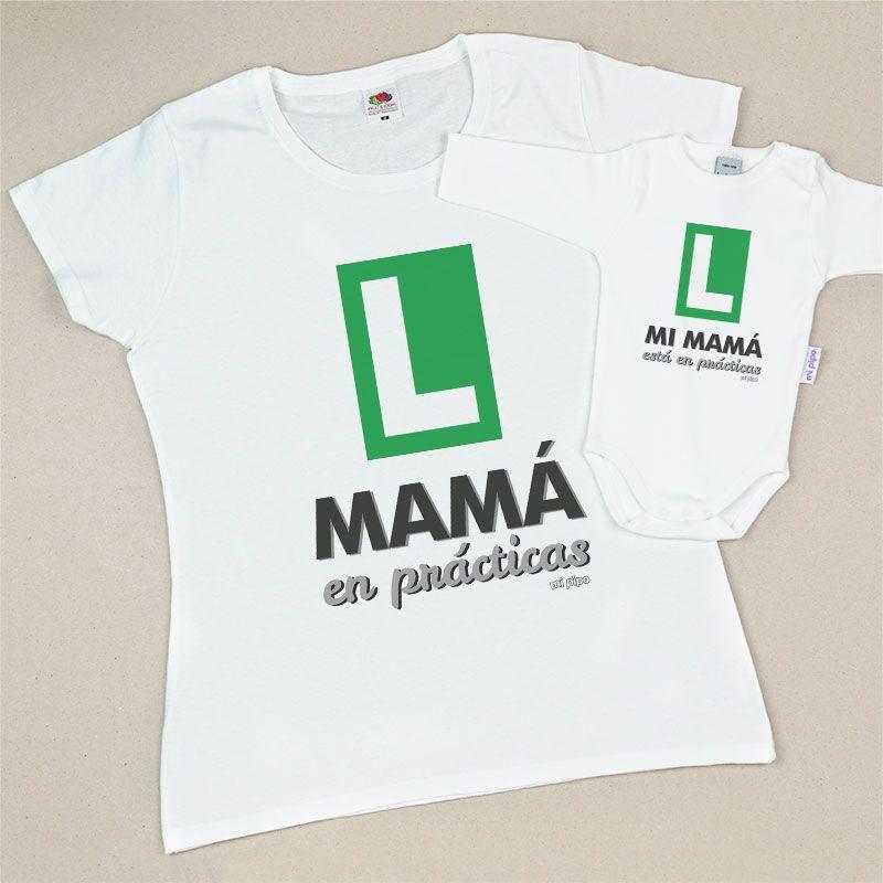 Camisetas Mama/Hijo Mama en practicas - Nanetes #