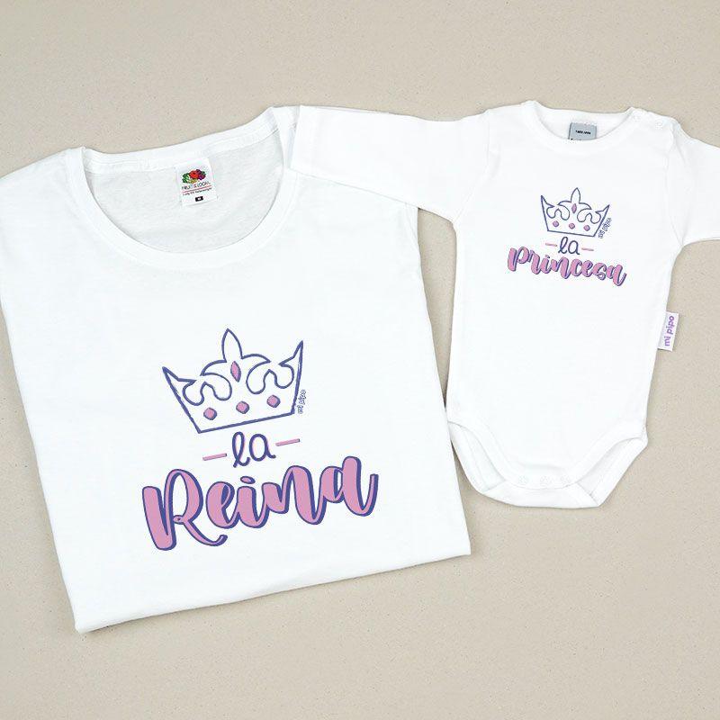 Camisetas Mama/Hijo Reina Princesa - Nanetes #