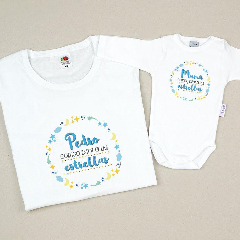 Camisetas Mama/Hijo Contigo en las estrellas - Nanetes #