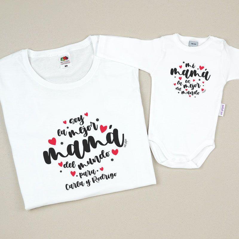 Camisetas Mama/Hijo Soy la mejor mama - Nanetes #