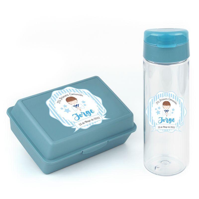Pack Almuerzo Infantil Detalle comunion Azul - Nanetes #