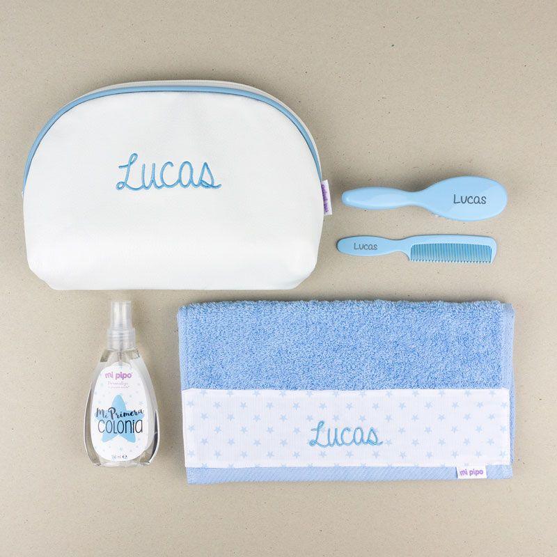 Pack Neceser a la Guarde Personalizado Mi Pipo Azul - Nanetes #