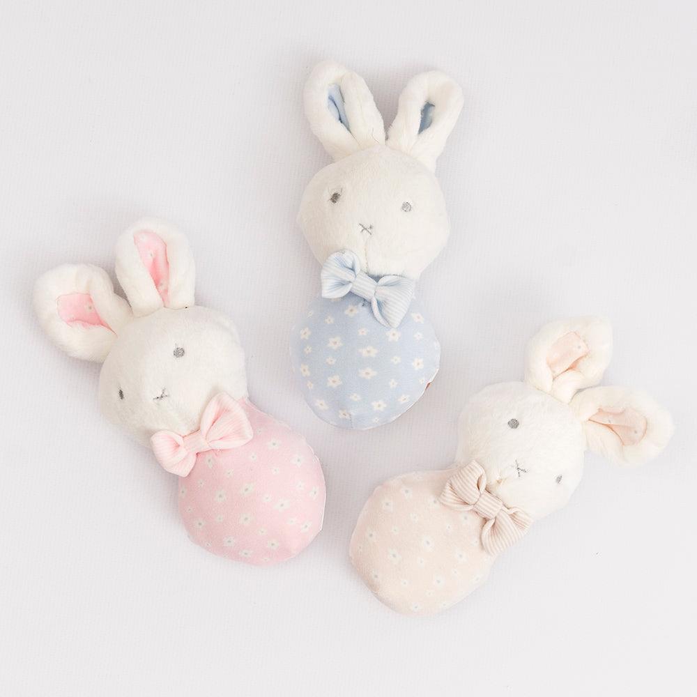 Sonajero Peluche Bebé Conejito Colores - Nanetes
