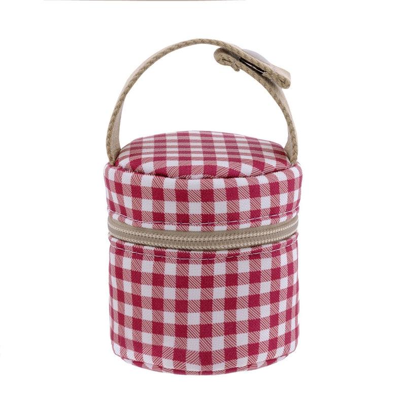 Porta chupete Vichy Rojo Cambrass - Nanetes #