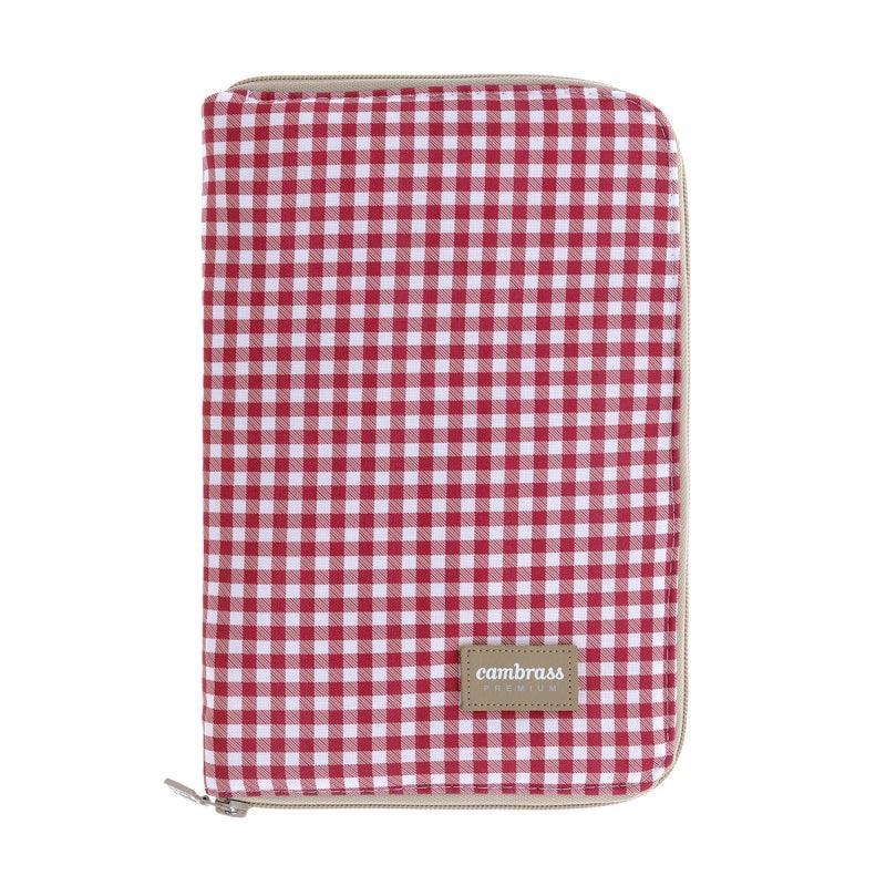 Porta documentos Bebé Vichy Rojo Cambrass - Nanetes #