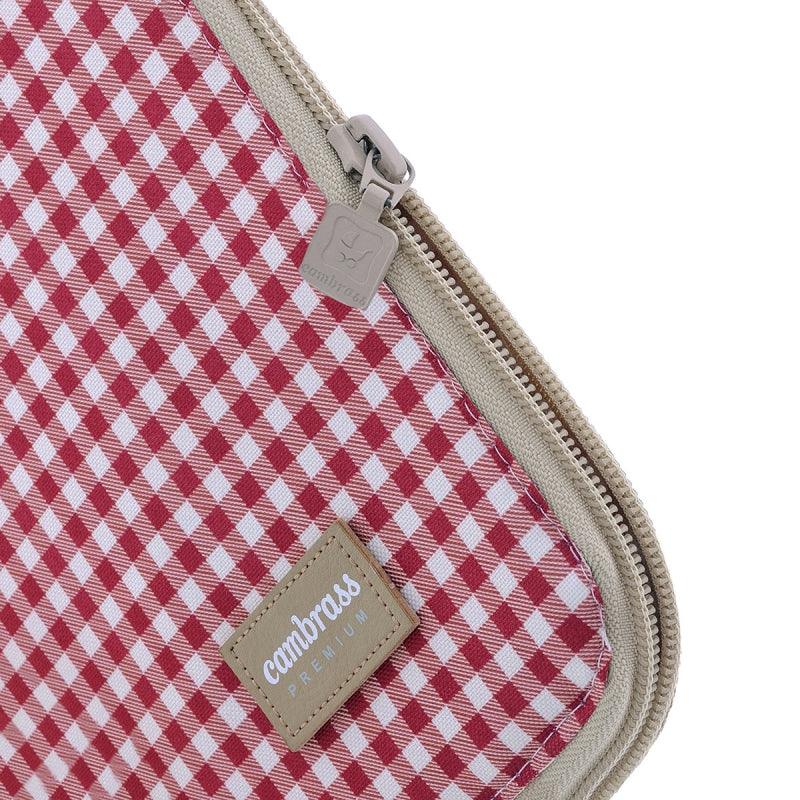 Porta documentos Bebé Vichy Rojo Cambrass - Nanetes #