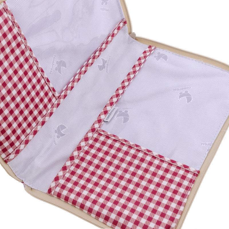 Porta documentos Bebé Vichy Rojo Cambrass - Nanetes #