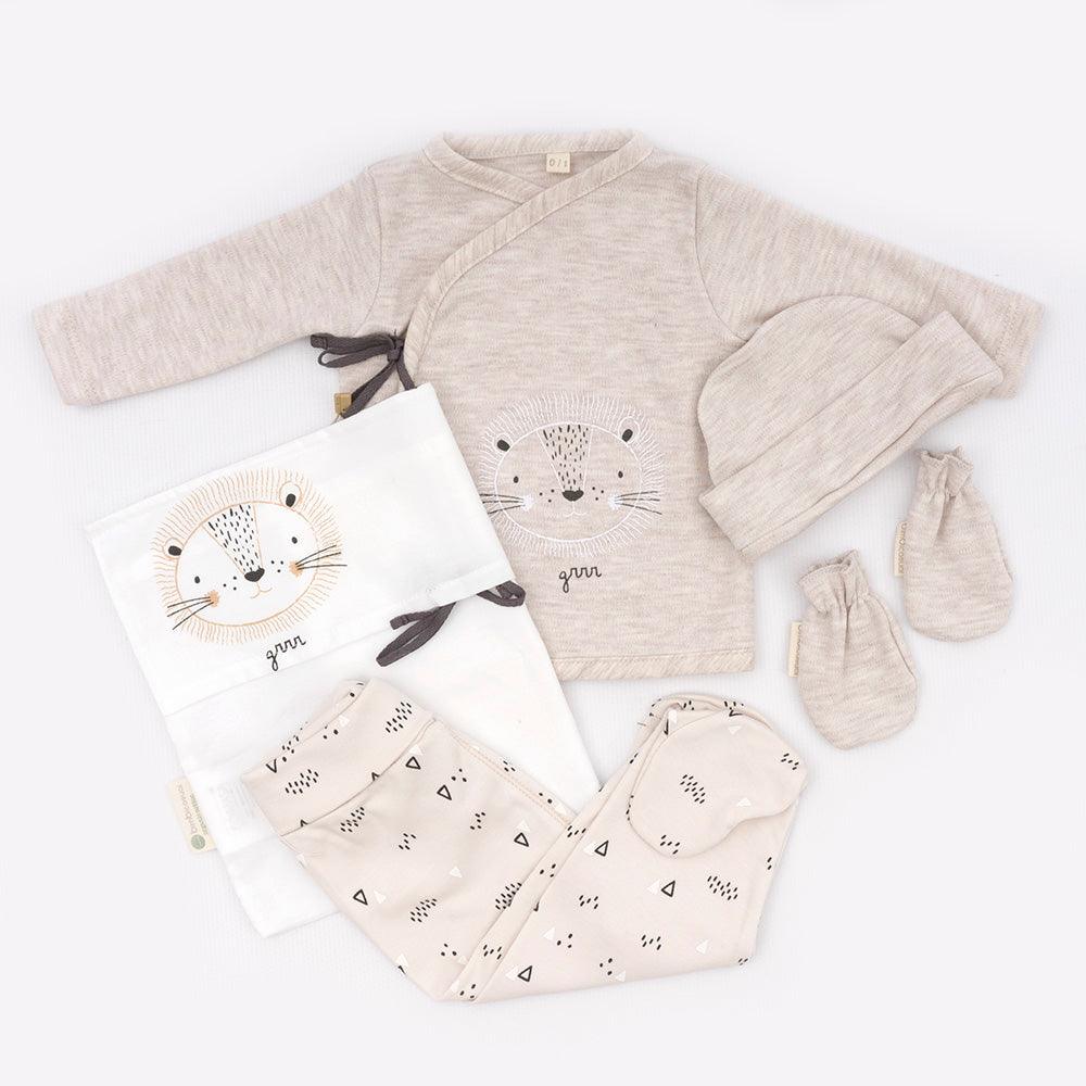 Primera Puesta Bebé Paritorio leon lino Bimbi Casual - Nanetes #