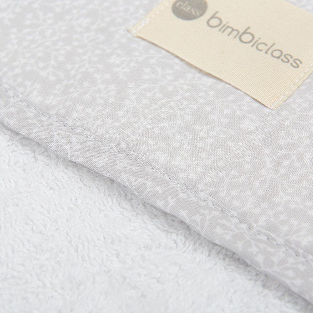 Toalla Bebe Capucha Provenza Gris Bimbi Class - Nanetes #