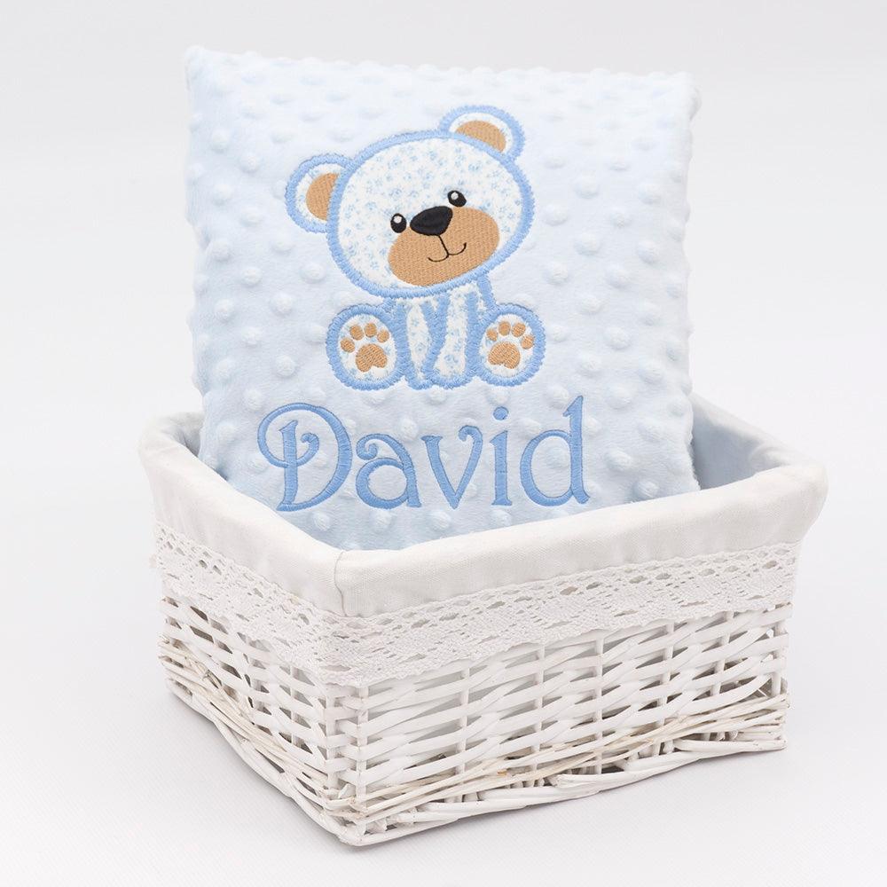 Mantita Personalizada Osito Sentado Tela Nanetes - Nanetes #