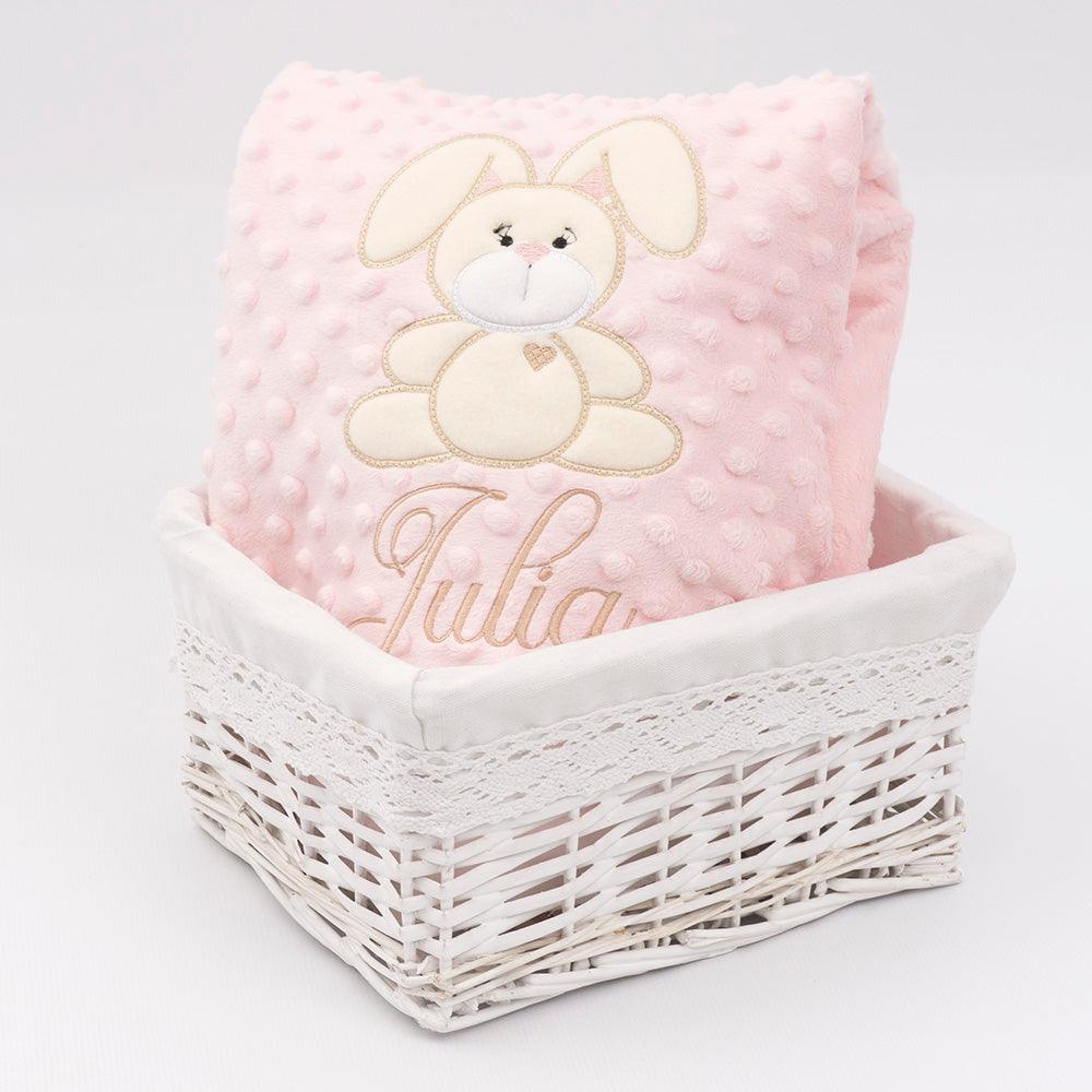 Manta Bebe Conejito Polar Personalizada Nanetes - Nanetes #