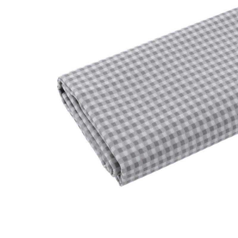 Sabanas Minicuna Estampadas Vichy Gris Cambrass - Nanetes #