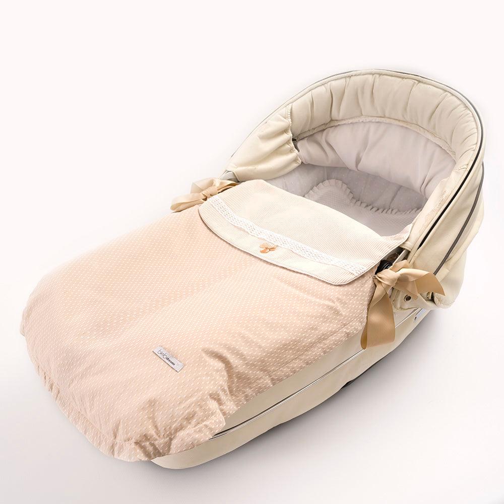 Colcha con saco capazo 3 usos Venecia Camel Bimbi Class - Nanetes #