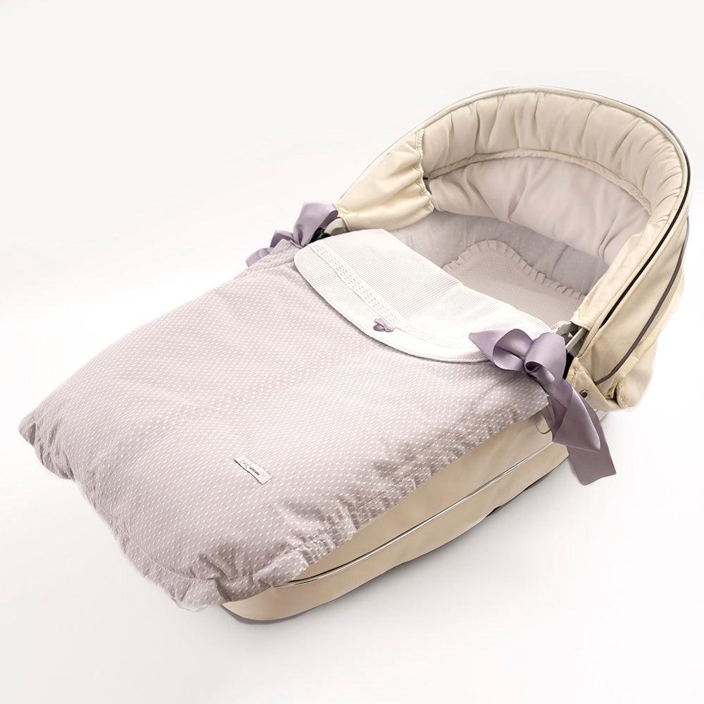 Colcha con saco capazo 3 usos Venecia Gris Bimbi Class - Nanetes #