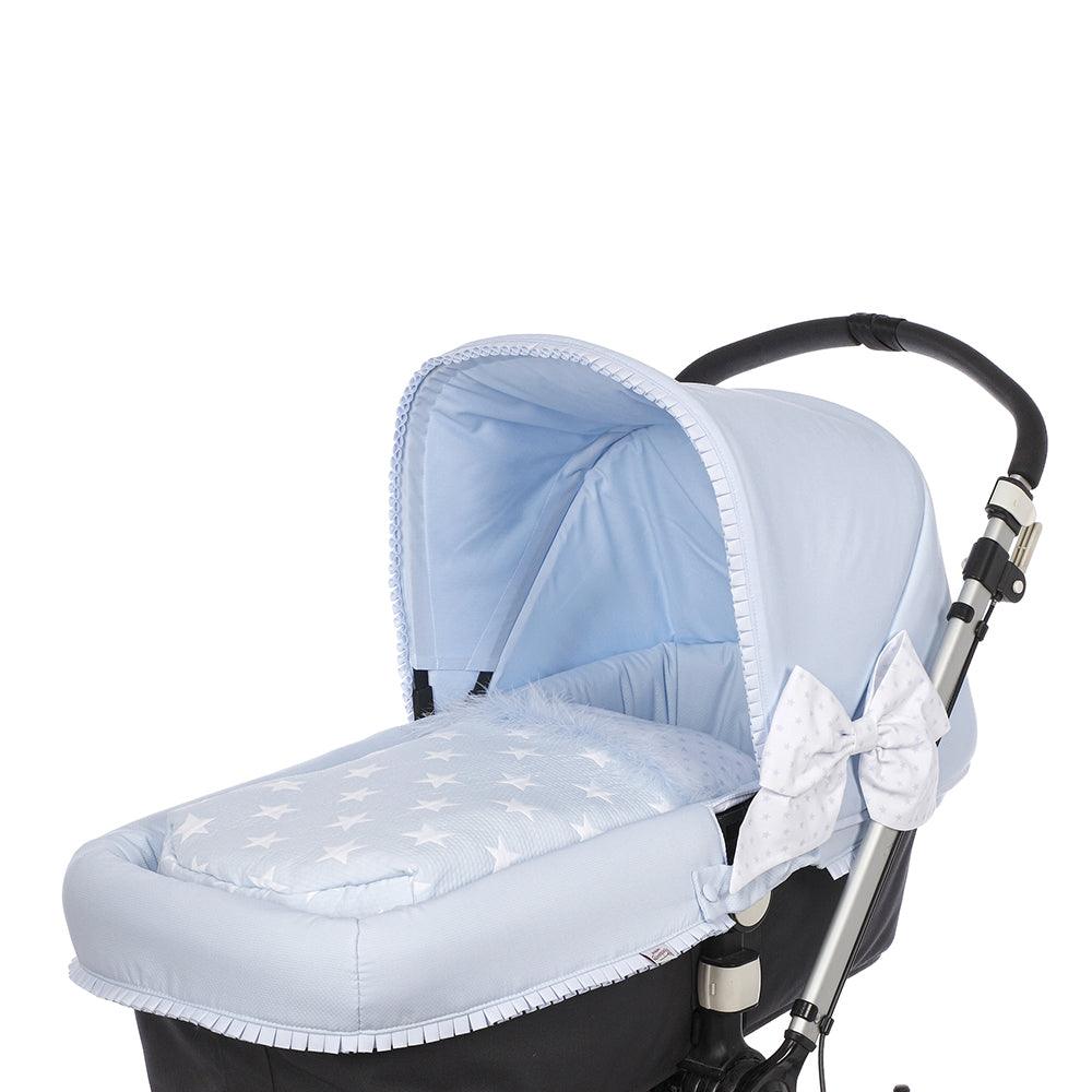 Saco Capazo Bebé Interior A Medida 770 Estrellas Celeste Bebiti By Nanetes - Nanetes #