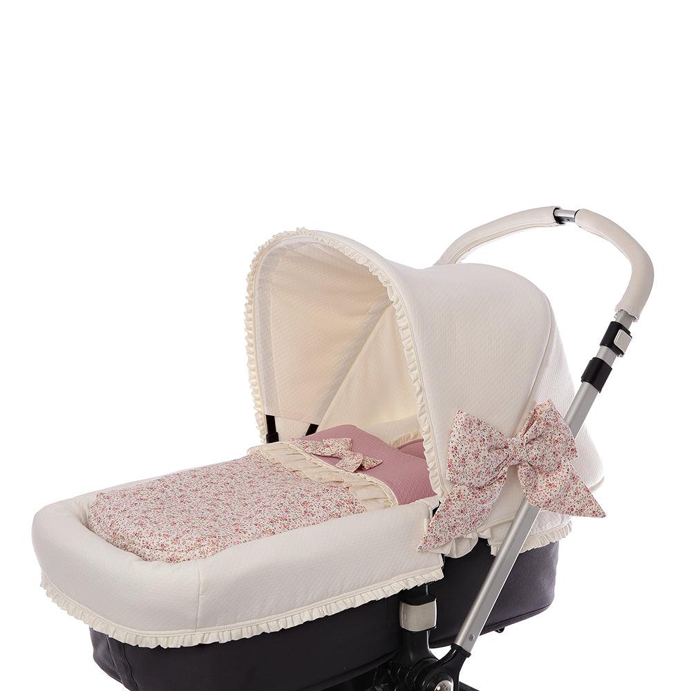 Saco Capazo Bebé a Medida 184 Flores Maquillaje Bebiti By Nanetes - Nanetes #