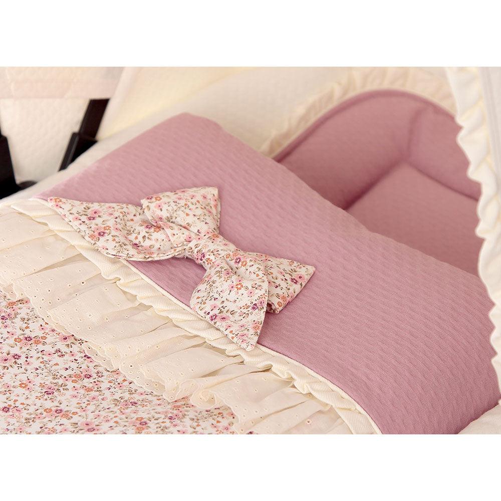 Saco Capazo Bebé a Medida 184 Flores Maquillaje Bebiti By Nanetes - Nanetes #