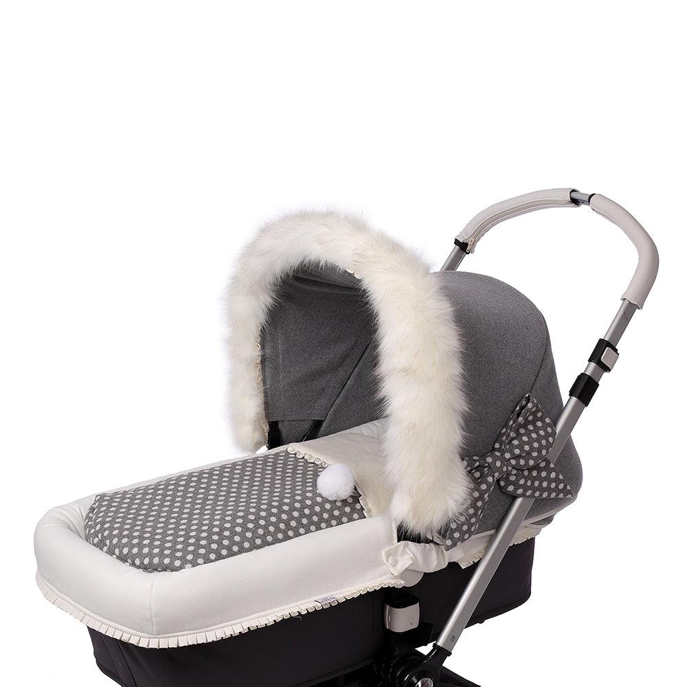 Saco Capazo Bebé Interior A Medida 106 Paño Topos Bebiti By Nanetes - Nanetes #