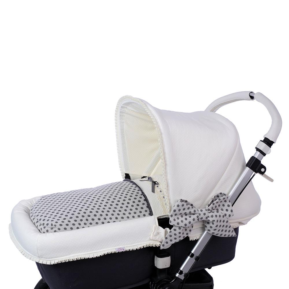 Saco Capazo Bebé Interior A Medida 106 Topos Bebiti By Nanetes - Nanetes #