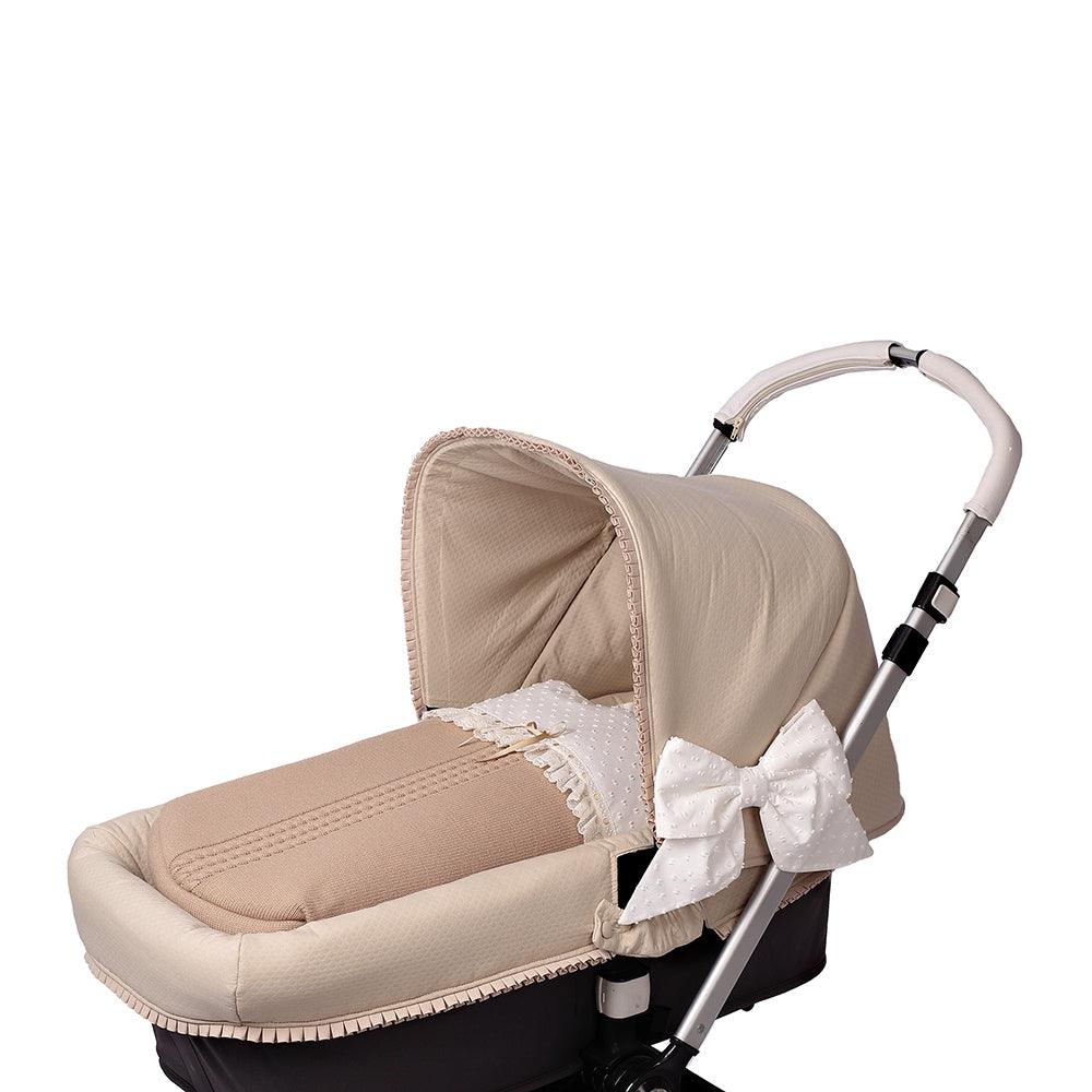 Saco Capazo Bebé Interior A Medida Punto Plumeti Bebiti By Nanetes - Nanetes #