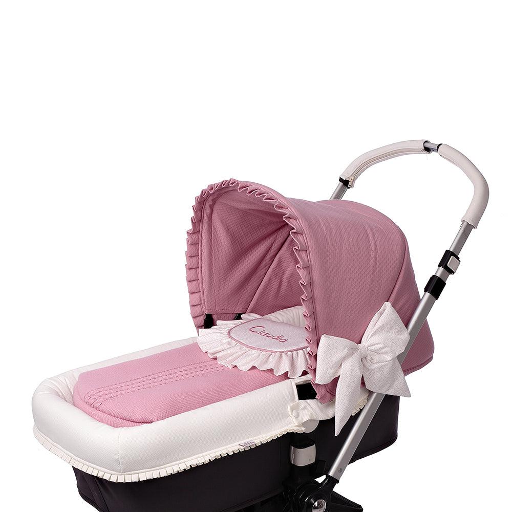 Saco Capazo Bebé Interior A Medida Punto Maquillaje Nombre Bebiti By Nanetes - Nanetes #